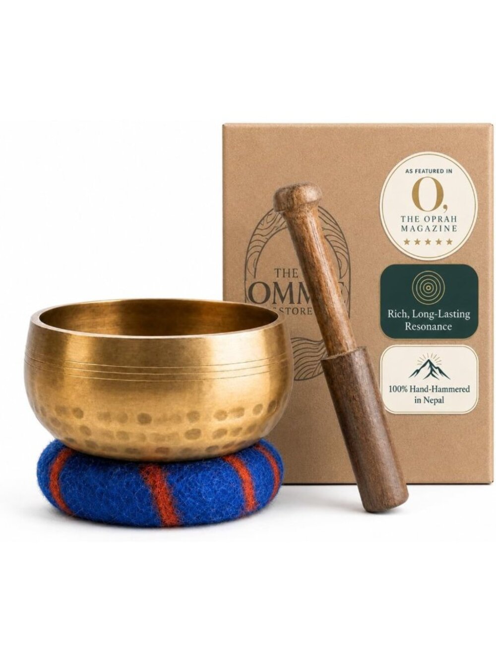 Authentic Handcrafted 3.5” Tibetan Singing Bowl Set for Meditation & Sound